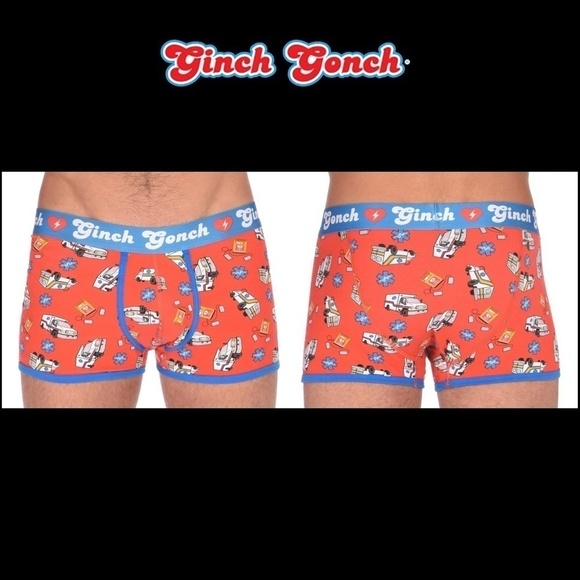 GINCH Gonch EMT Trunks Live Like a kid! Statement Graphic Underwear Trunk Briefs - Picture 7 of 9